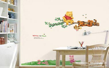 兒童房墻貼色彩巧搭配 給孩子一個五彩的空間