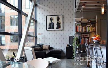 74平米小戶型LOFT品味現代藝術（組圖）