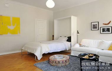 40平全功能單身公寓 男人的炫酷空間