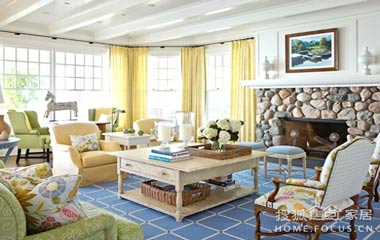 火與水的碰撞 11款黃色藍色主題室內設計