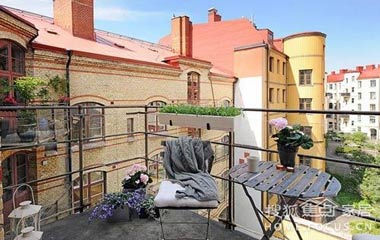 瑞典43平格紋精品公寓 永不退色的流行風