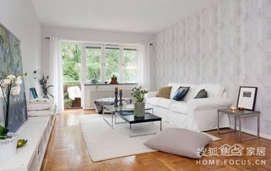 壁紙挑大梁 瑞典75平清爽混搭風公寓