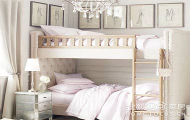 雙人兒童房設計 巧用高低床給孩子一個快樂的成