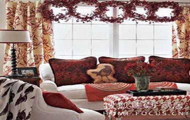 圣誕節將至 紅綠濃情客廳(圖)