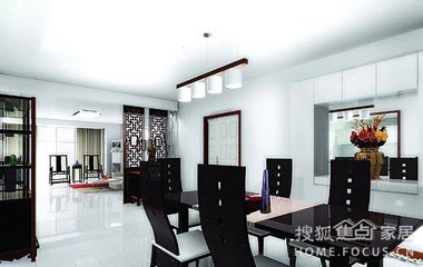 黑與白的極致搭配 打造中式風情公寓