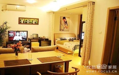 一居室巧改造 搖身變成時(shí)尚甜蜜婚房