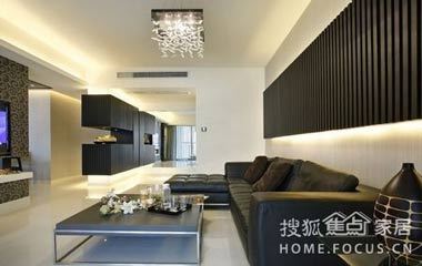 135平方米簡約居 黑白灰唯美裝修
