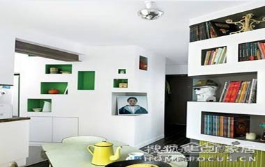 漫畫家的別致“書柜”房 60平時(shí)尚新潮家居