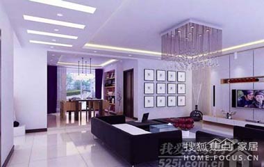 時尚簡約 9款客廳吊頂效果圖賞析