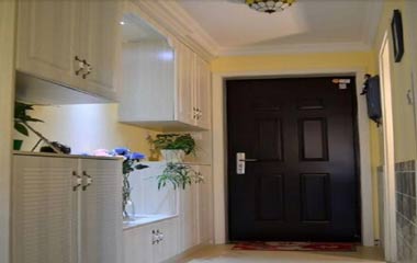 進門玄關加鞋柜效果圖 2017很流行的玄關鞋柜設計