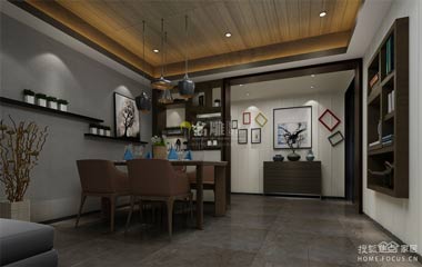 雅居樂(lè)劍橋郡裝修_130平米三居室