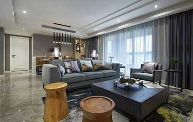 105平新中式裝修，江南煙雨宛如一幅水墨畫