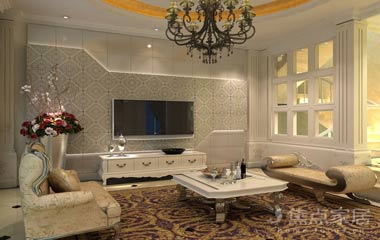 客廳電視背景墻設計，以簡約締造時尚